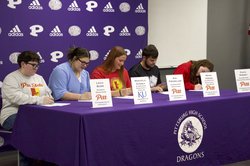 Students teacher signing