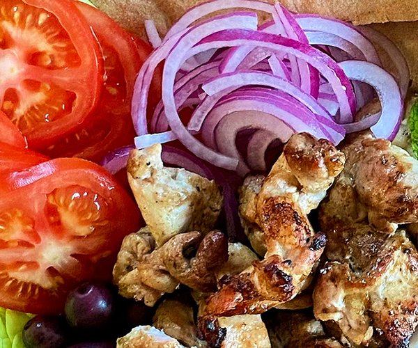 Chicken Souvlaki Skewers With Tzatziki Sauce