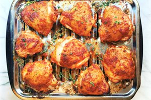 Red Chile Chicken Thighs