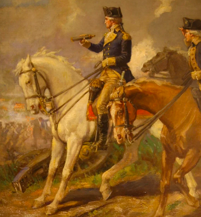 Washington on Long Island, 1776. By John Ward Dusmore.