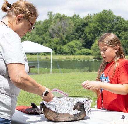 Girl Scouts cooking