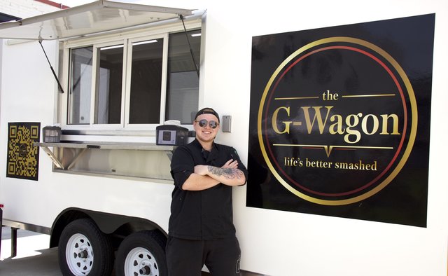 Food truck features smashburgers
