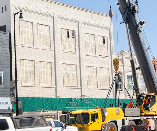 Ramsay building w/crane